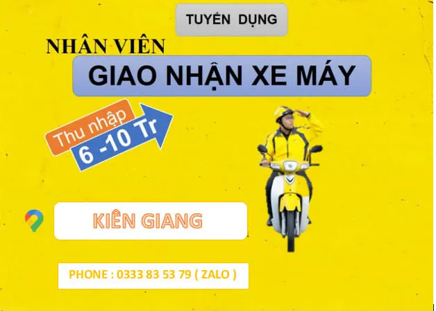 Nhất Tín cần tuyển gấp Nhân viên Giao Hàng bằng xe máy (Shipper) Tại Kiên Giang